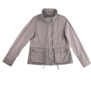 Aeropostale Dusty Rose Utility Jacket M Cargo Zip Lightweight Cotton Jacket